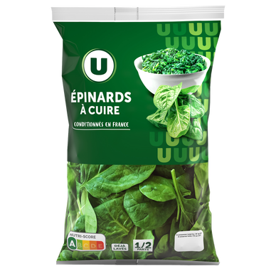 Epinard prêt à cuire - Sachet 300g