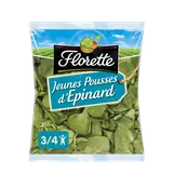 Jeunes pousses d'épinard, FLORETTE, sachet, 100g