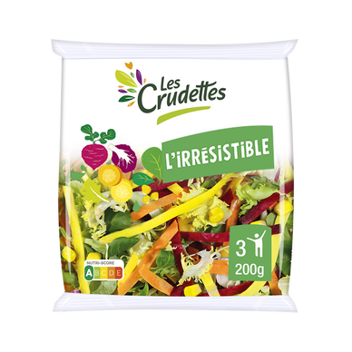 Salade Mélange L'irrésistible Les Crudettes - Sachet 200g