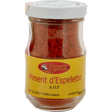 Piment d'Espelette, AOP, LA CONQUETE DES SAVEURS, barquette, 50g