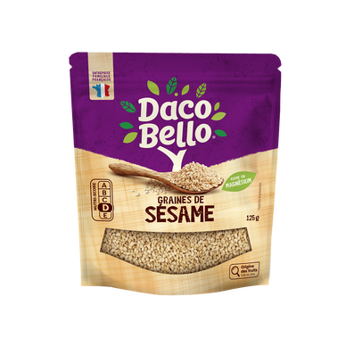 Graines de sésame décortiquées DACO BELLO - Sachet refermable 125g