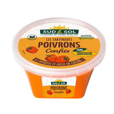 Tartinable de Poivrons Confits, 150g, SUD&SOL