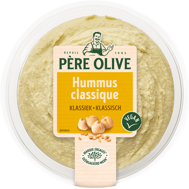 Houmous nature, PERE OLIVE, barquette, 175g