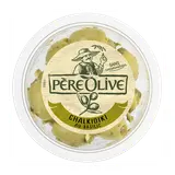 Olive verte Chalkidiki Basilic - Barquette 150g