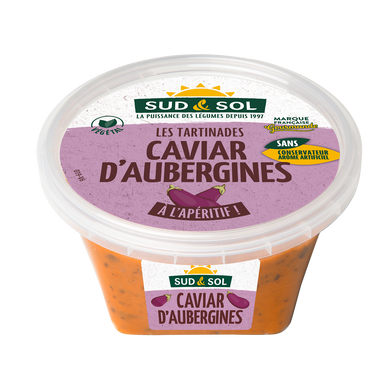 Tartinable Caviar d'Aubergine, 150g, SUD&SOL