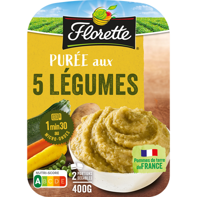 Purée de 5 légumes FLORETTE 2x200g