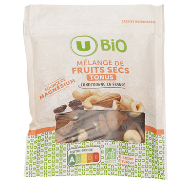 Mélange de fruits secs "Tonus" - Sachet 125g