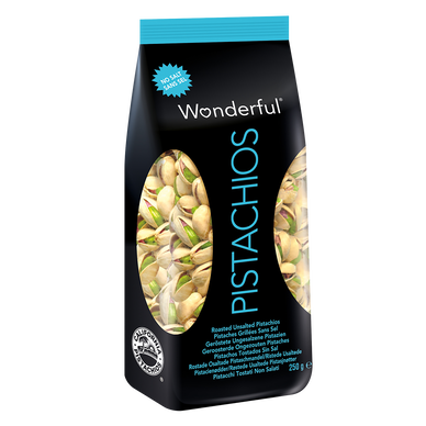 Pistache en coque grillée non salée Wonderful - Sachet 250g