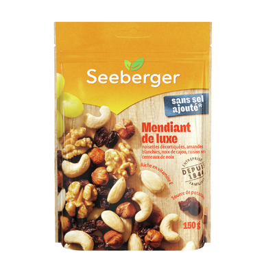 Mélange de graines et fruits Mendiant de luxe, Seeberger, sachet 150g