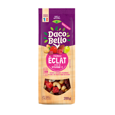 Mélange de fruits secs et graines "Formule Eclat" Daco Bello - Sachet200g