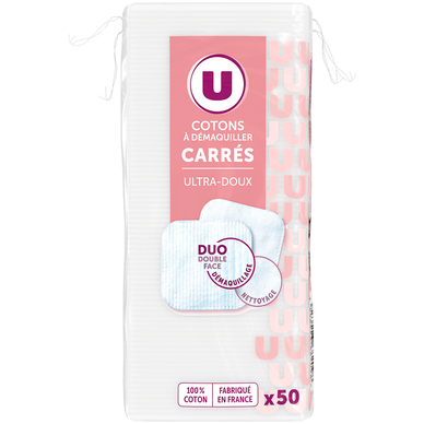 Coton carré douceur  x50