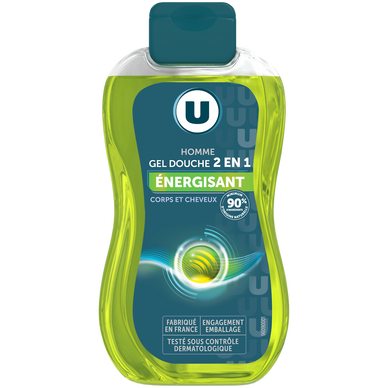 Gel douche homme Energisant Corps et cheveux - 250ml