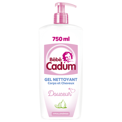 Gel nettoyant douceur hypoallergénique corps cheveux CADUM - flacon 750ml