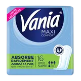 Serviettes hygiéniques maxi Super Confort VANIA, x16