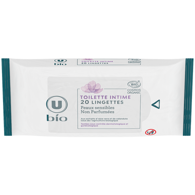 Lingettes toilette intime x20