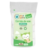 Coton maxi rectangles U TOUT PETIT bio non blanchis x180