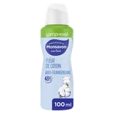Déodorant Femme anti-transpirant Fleur de coton MONSAVON - Spray 100ml