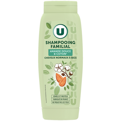 Shampooing Cheveux normaux à secs, amande douce & coton  - 500ml