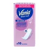 Serviettes hygiéniques maxi nuit absorbe VANIA, x10