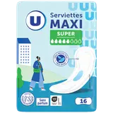 Serviettes hygiéniques maxi super pliées  x16
