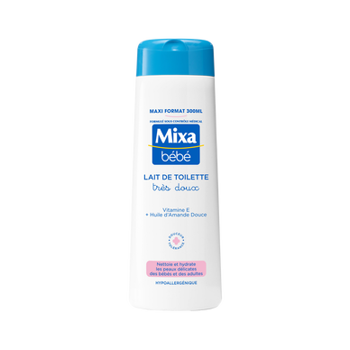 Lait de toilette très doux peaux délicates MIXA BÉBÉ - flacon 300ml