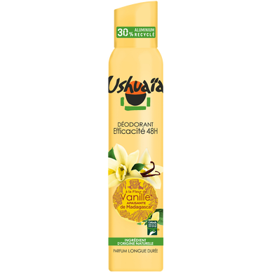 Déodorant femme aérosol vanille apaise USHUAIA 200ml