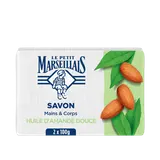 Savon amande douce LE PETIT MARSEILLAIS 2x100g