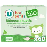 Bâtonnets ouatés bébé U BIO TOUT PETITS X60