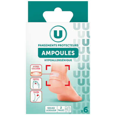 Pansements protecteurs spécial anti-ampoules  x6