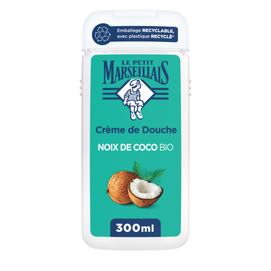 Crème de douche extra douce LE PETIT MARSEILLAIS noix de coco bio 300m