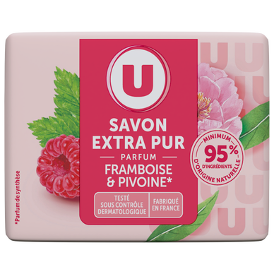 Savon extra doux framboise pivoine, 100g