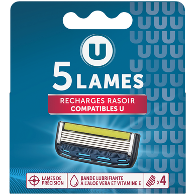 Recharge rasoir homme 5 lames x4