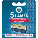 Recharge rasoir homme 5 lames x4