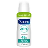 Déodorant protect&control 0% SANEX, spray compressé de 100ml