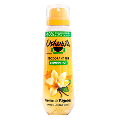 Déodorant vanille de polynésie efficacité 48h USHUAÏA - spray 100ml
