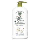 Crème douche extra au lait de coton LE PETIT OLIVIER, flacon de 750ml