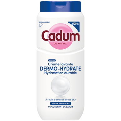 Crème lavante CADUM Dermo-hydrate en flacon 500mL