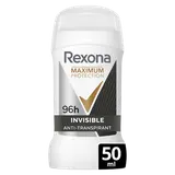 Déodorant stick anti-transpirant maximum protection invisible REXONA 50ml