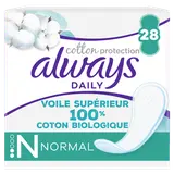 Protège slips coton organic normal ALWAYS, x28