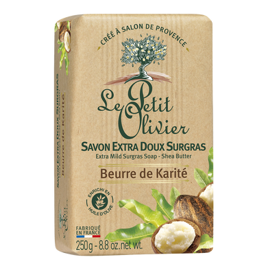 Savon extra doux au karité LE PETIT OLIVIER, 250g