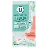 Bande de cire froide pour maillot et aisselles, 2x8