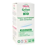 Tampons hypoallergéniques avec applicateur super bio x14 LOVE&GREEN