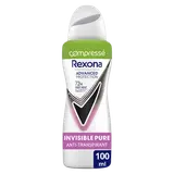Déodorant aérosol REXONA invisible pure 72h 100ML