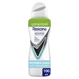 Déodorant compressé anti transpirant 72h aqua invisible REXONA - spray100ml