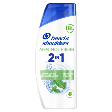 Shampooing et après-shampooing HEAD&SHOULDERS menthol 2in1 300ml