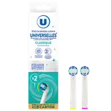 Tête de brosse à dents universelle soin classique, x2