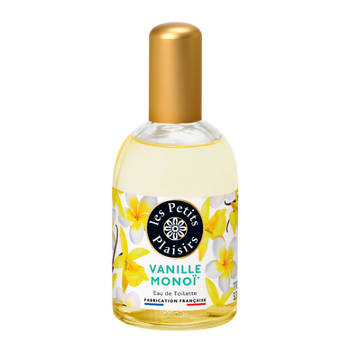Eau de toilette parfum vanille monoï LES PETITS PLAISIRS, vaporisateurde 110ml