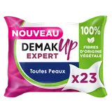 Lingettes démaquillantes expert tous types de peaux DEMAK'UP, x23