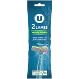 Rasoirs jetables 2 lames homme tête pivotante, x10