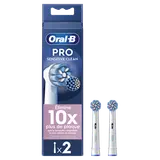 Brossettes pro sensitive clean pour brosse à dents ORAL-B 2unités